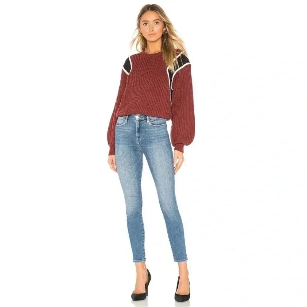 Frame denim le skinny crop in amal